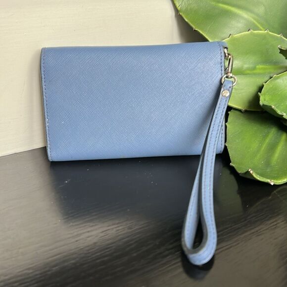 Kate Spade Laurel Way wristlet wallet, crossgrain leather clean like new - Picture 3 of 7